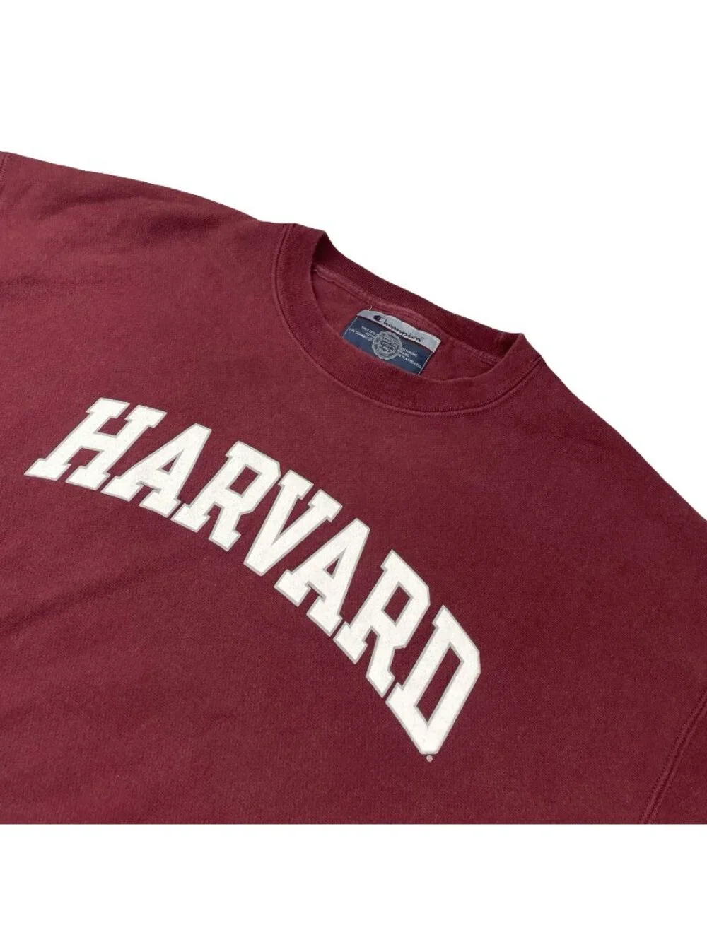 VTG Harvard University x Champion Men's Crewneck Sweatshirt Crimson • XL